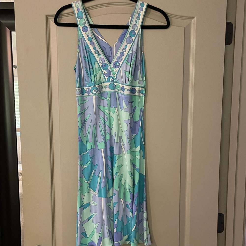 Emilio Pucci Pastel Geometric Dress